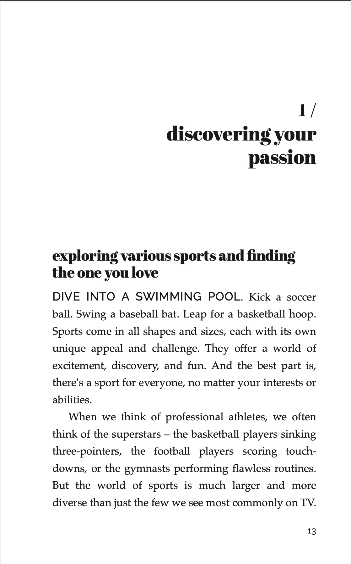 Dream Big, Play Big: A Kids Guide to Becoming a Professional Athlete | Career Book (Ages 8-12)