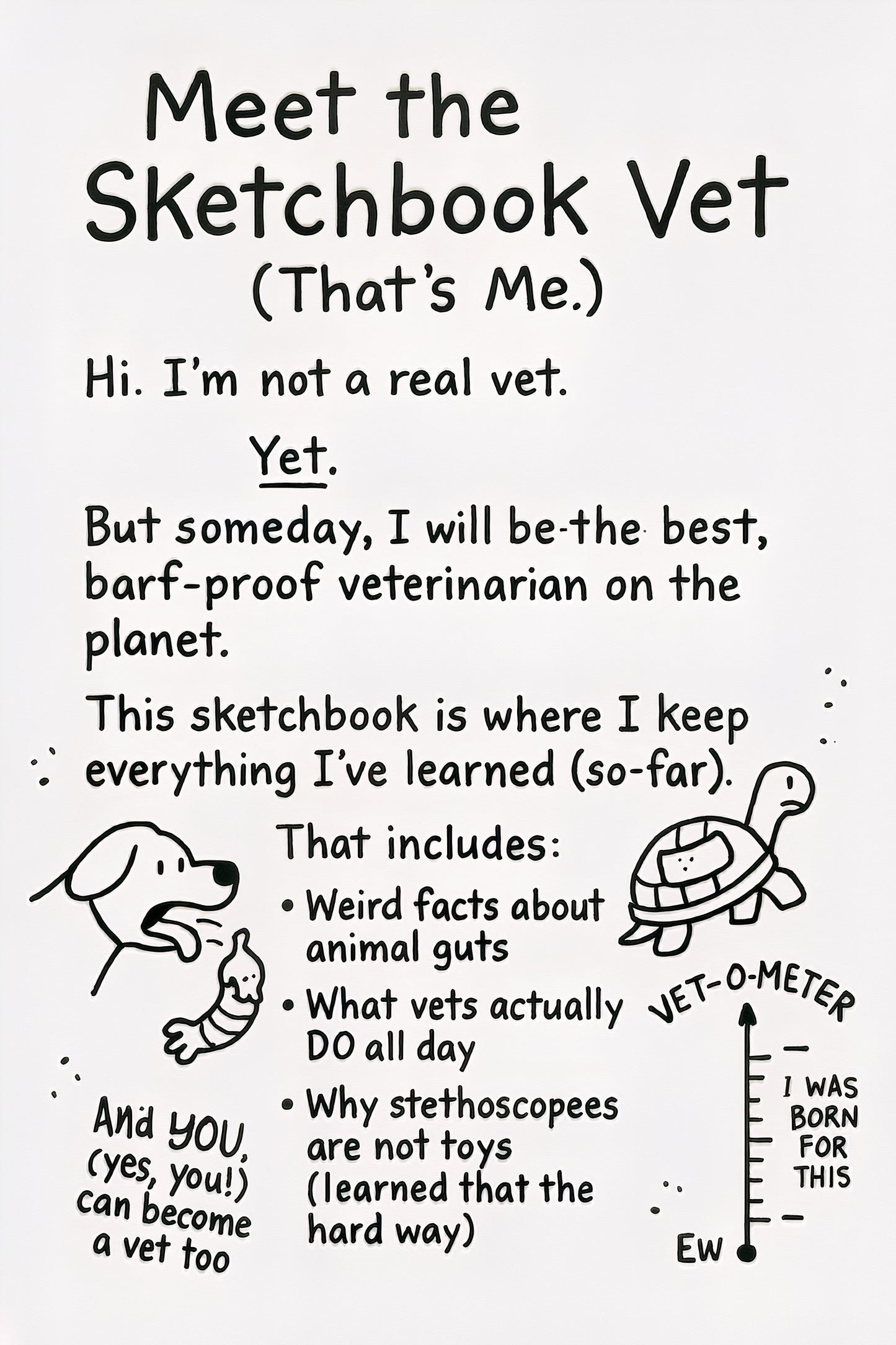 Drawn to Be a Veterinarian: A Comic-Style Journey Into a Career As an Animal Doctor