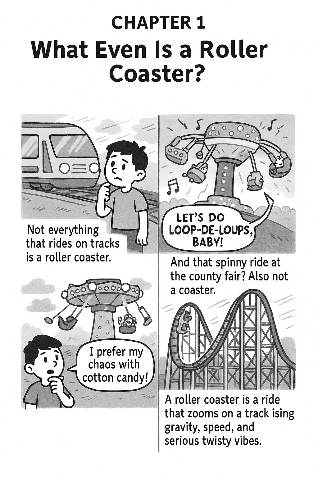 Coaster Lab: A Comic-Style Look At the Science and History of Roller Coasters