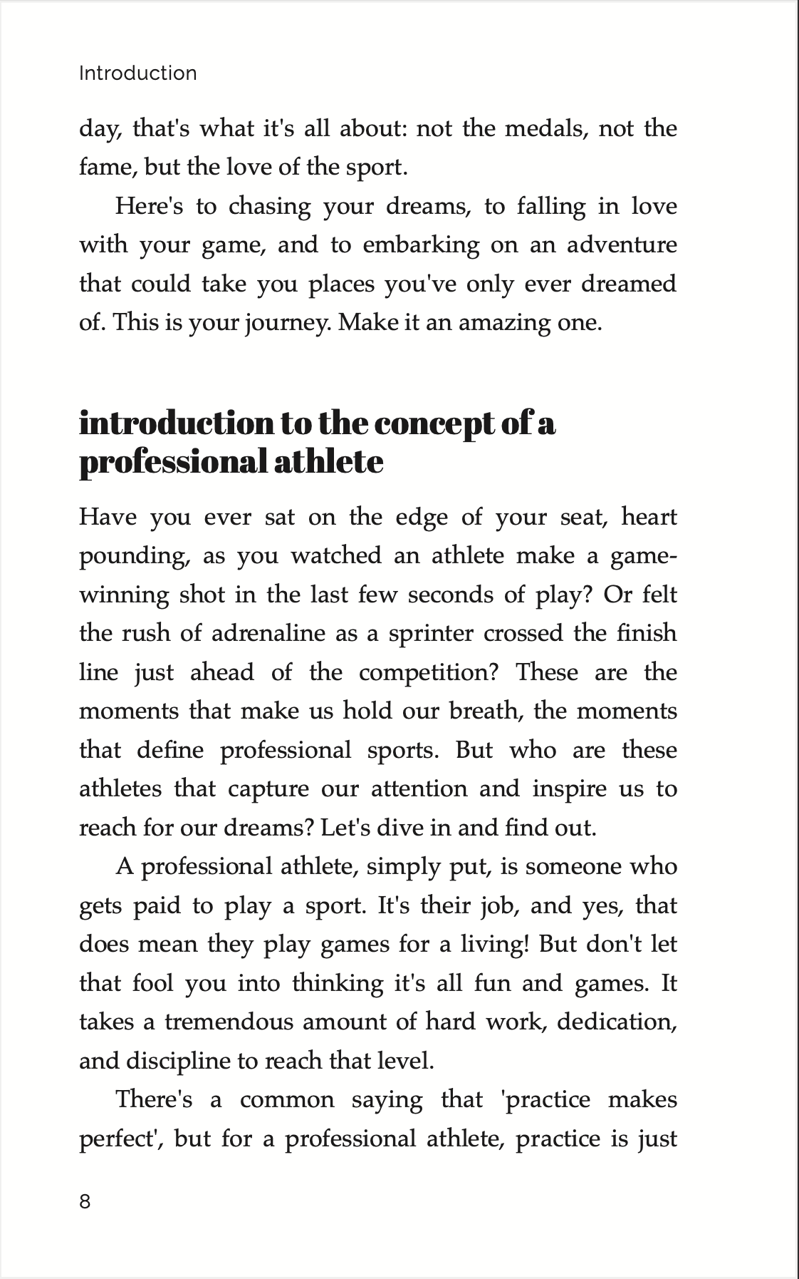 Dream Big, Play Big: A Kids Guide to Becoming a Professional Athlete | Career Book (Ages 8-12)